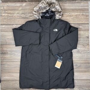 The North Face Women's Arctic Parka Coat 600 Down Fill Black Size 3XL NEW $350